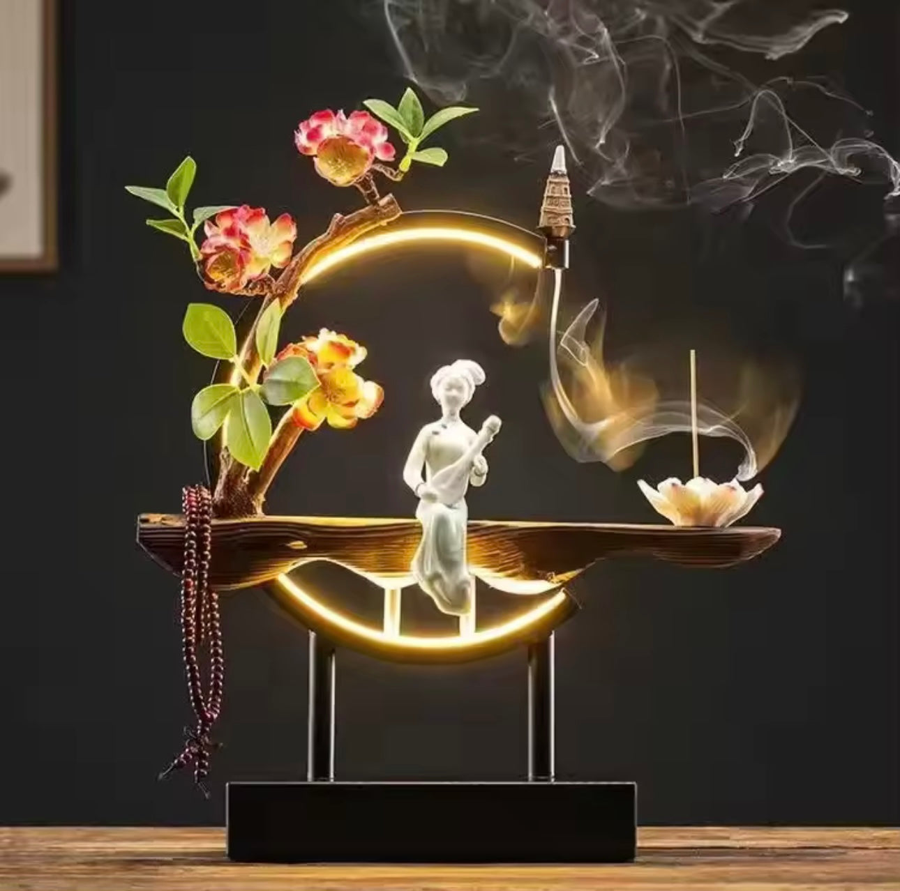 Chinese Style Backflow Incense burner LED A~6