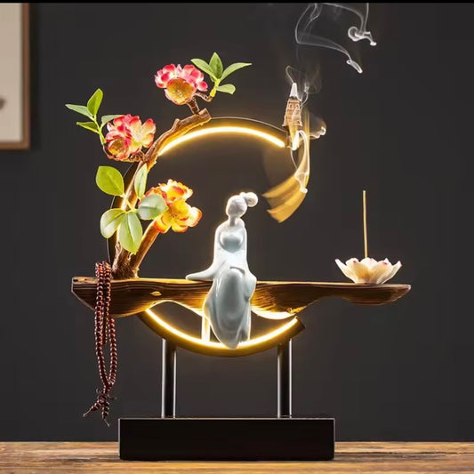 Chinese Style Backflow Incense burner LED A~1