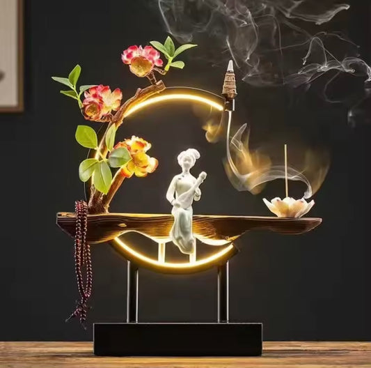 Chinese Style Backflow Incense burner LED A~6